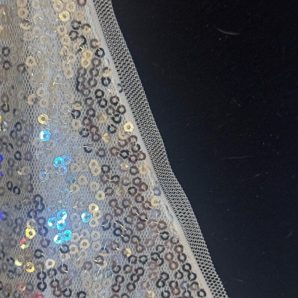 Silver Sequin 2XL Kancy Kole Long Cardigan NEW WITH TAGS - Picture 2 of 3